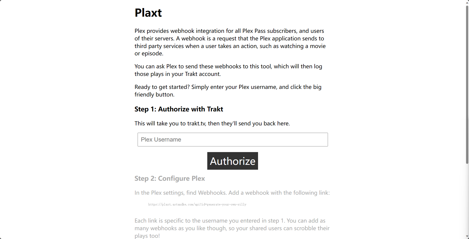 Plex 教程:Plaxt 同步 Plex 播放记录到 Trackt,自动创建个人追剧日历